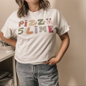 Vintage Pizza Slime Crew‎ neck tee. Size M